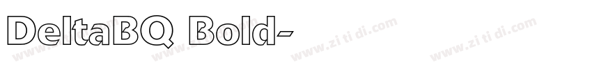 DeltaBQ Bold字体转换